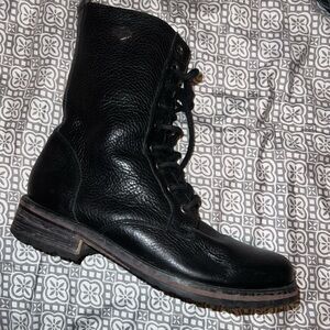 Black Leather Men's Boots